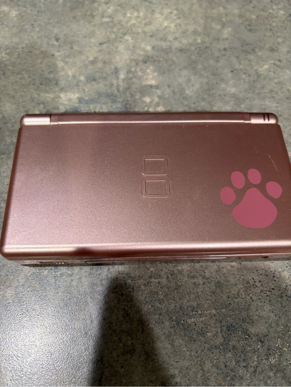 Nintendo Metallic Rose DS Lite with Pink Paw Accent Nintendo’s